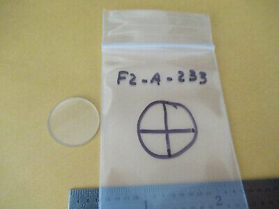 OPTICAL RETICLE CROSSHAIR MICROSCOPE PART OPTICS AS PICTURED &F2-A-233