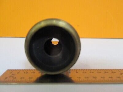 ANTIQUE BRASS ERNST LEITZ "7" OBJECTIVE MICROSCOPE PART AS PICTURED &7B-B-22