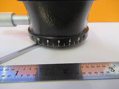 LEITZ WETZLAR SM-LUX CONDENSER IRIS MICROSCOPE PART OPTICS AS PICTURED &4T-A-50