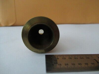 ANTIQUE BRASS ENGLAND OBJECTIVE LENS OPTICS MICROSCOPE PART AS PICTURED #F3-A-14