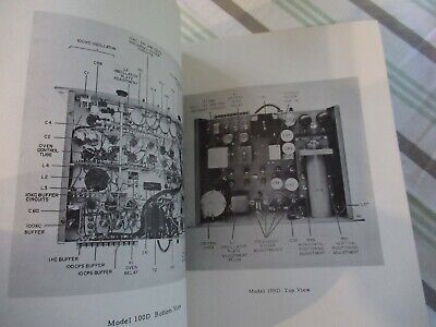 COLLECTABLE RARE HP HEWLETT PACKARD 100D FREQUENCY STANDARD MANUAL 1956 &BIBLI