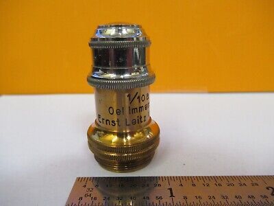 ANTIQUE ERNST LEITZ 70X 1/10 OBJECTIVE MICROSCOPE PART AS PICTURED &11-B-54