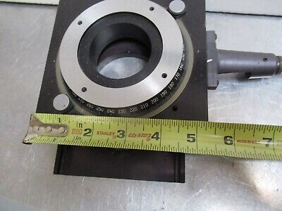 LARGE ROTARY TRANSLATION MICROMETER STAGE OPTICS MECHATRONICS AS PICTURED &TC-2