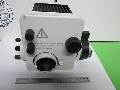 MICROSCOPE 307-143 LEITZ GERMANY LAMP HOUSING ILLUMINATOR OPTICS AS IS BIN#P3-02