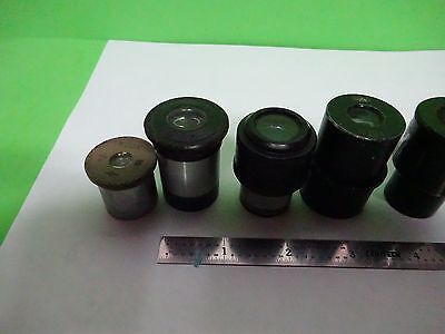 LOT 6 EA MICROSCOPE EYEPIECES ASSORTED OPTICS #W1-03