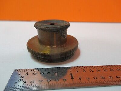 ANTIQUE BRASS MOUNTED LENS CONDENSER ?? OPTICS MICROSCOPE AS PICTURED &7B-B-50