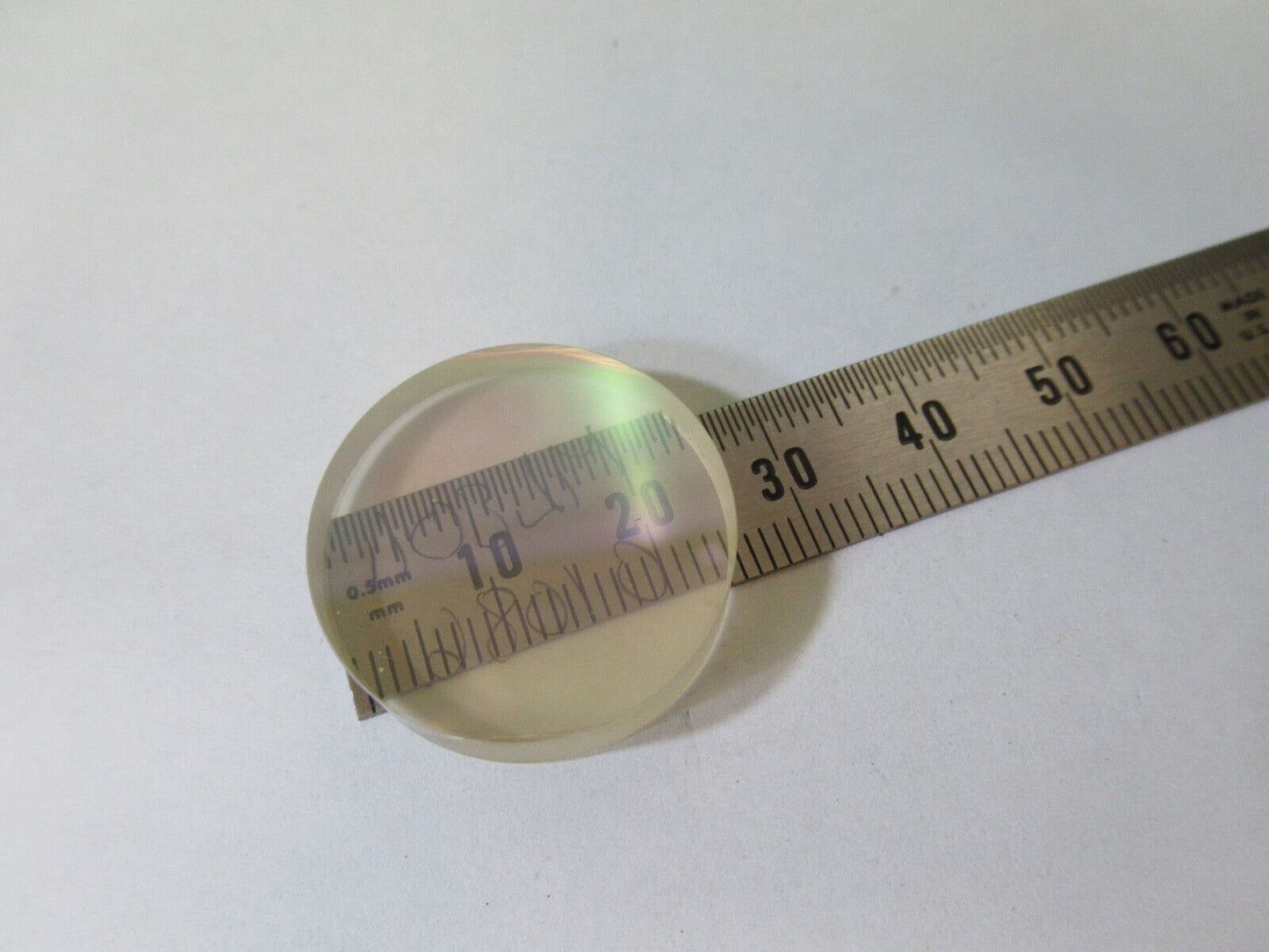 OPTICAL COATED FLAT GLASS LENS OPTICS AS PICTURED &22-A-64