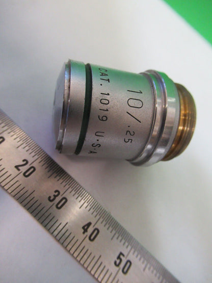 AO SPENCER INDUSTRIAL OBJECTIVE 10X INFINITY MICROSCOPE PART AS PICTURED R7-B-58