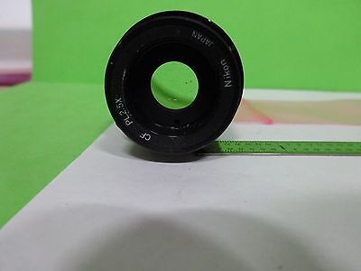 MICROSCOPE PART NIKON JAPAN CF PHOTO PL 2.5X OPTICS AS IS BIN#W1-31