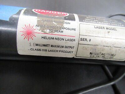 VINTAGE OPTICAL HELIUM NEON LASER HeNe  OPTICS PART WORKS AS pictured R9-A-33