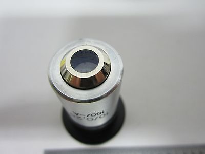 MICROSCOPE PART OBJECTIVE AUS JENA 10X OPTICS AS IS BIN#E5-P-21