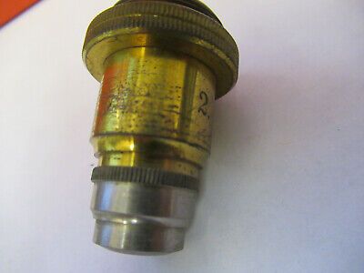 ANTIQUE SEIBERT WETZLAR OBJECTIVE  "2" MICROSCOPE PART AS PICTURED &8z-a-106