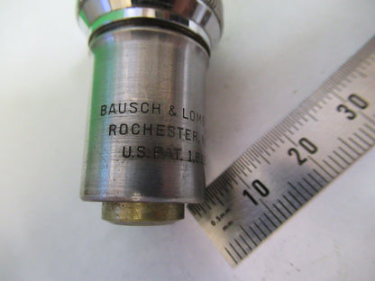 ANTIQUE BAUSCH LOMB BRASS OBJECTIVE 43X MICROSCOPE PART AS PICTURED &75-B-13