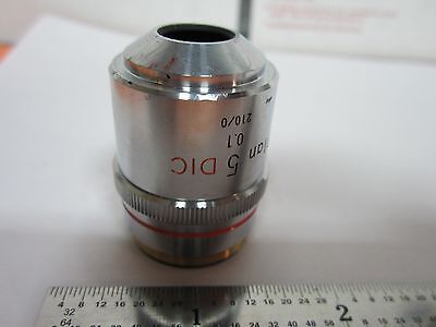 NIKON DIC OBJECTIVE MICROSCOPE 5X BD PLAN OPTICS NOMARSKI BIN#1E-P-18