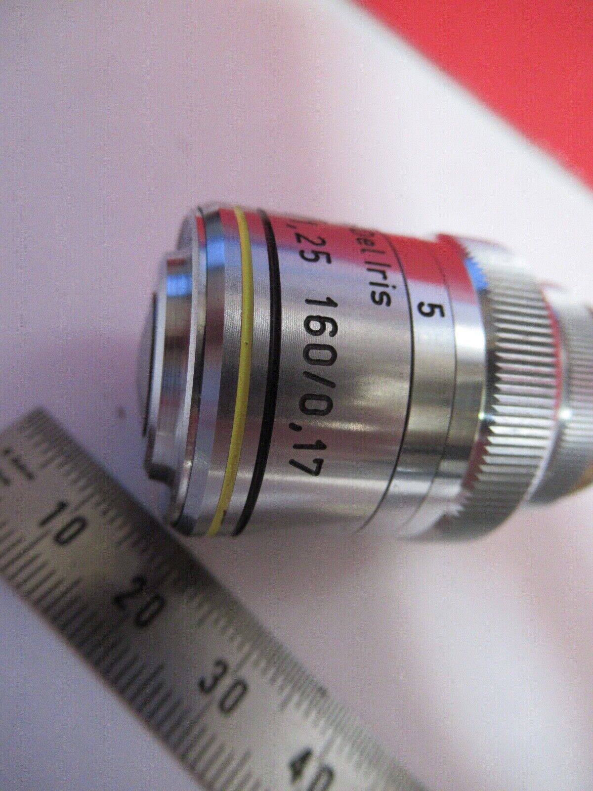 REICHERT AUSTRIA PH IRIS 100X /160 OBJECTIVE MICROSCOPE PART AS PICTURED Q2-35