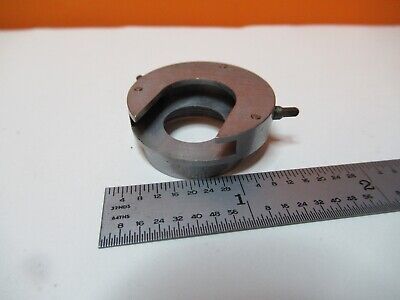 ANTIQUE LEITZ GERMANY POL OBJECTIVE CLAMP HOLDER MICROSCOPE PART AS PIC &16-B-14