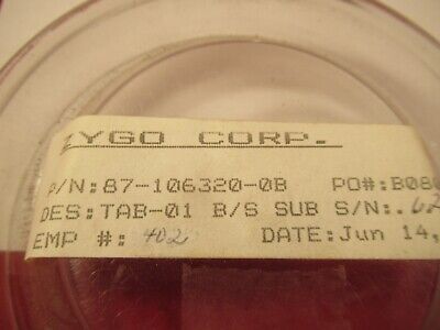 OPTICAL FLAT 1/10 WAVE ZYGO UNCOATED FUSED SILICA 3" DIAMETER OPTICS &14-A-12