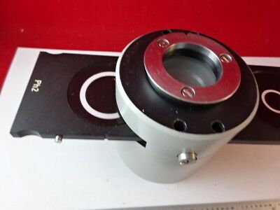 MICROSCOPE PART ZEISS GERMANY IM405 FILTER 465224 DARK PHASE OPTICS AS IS #88-43