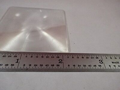 MICROSCOPE PART FRESNEL SQUARE LENS [few scratches] OPTICS AS IS #M6-A-71