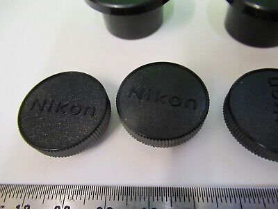 LOT PLUGS PLASTIC NIKON CAPS OBJECTIVE MICROSCOPE PART AS PICTURED &15-A-09