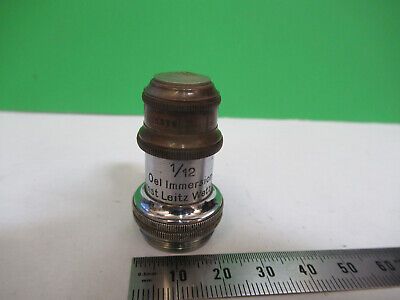 ANTIQUE BRASS ERNST LEITZ OBJECTIVE MICROSCOPE PART OPTICS AS PICTURED &z9-a-101