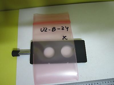 MICROSCOPE PART LEITZ GERMANY SLIDE FILTER 553392 OPTICS AS IS BIN#U2-B-24