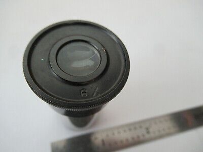 VINTAGE BAUSCH LOMB 6X EYEPIECE LENS OCULAR MCIROSCOPE PART IS PICTURED F5-A-140