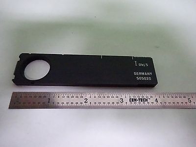 MICROSCOPE PART LEITZ GERMANY SLIDE 505020 OPTICS AS IS BIN#Y2-29