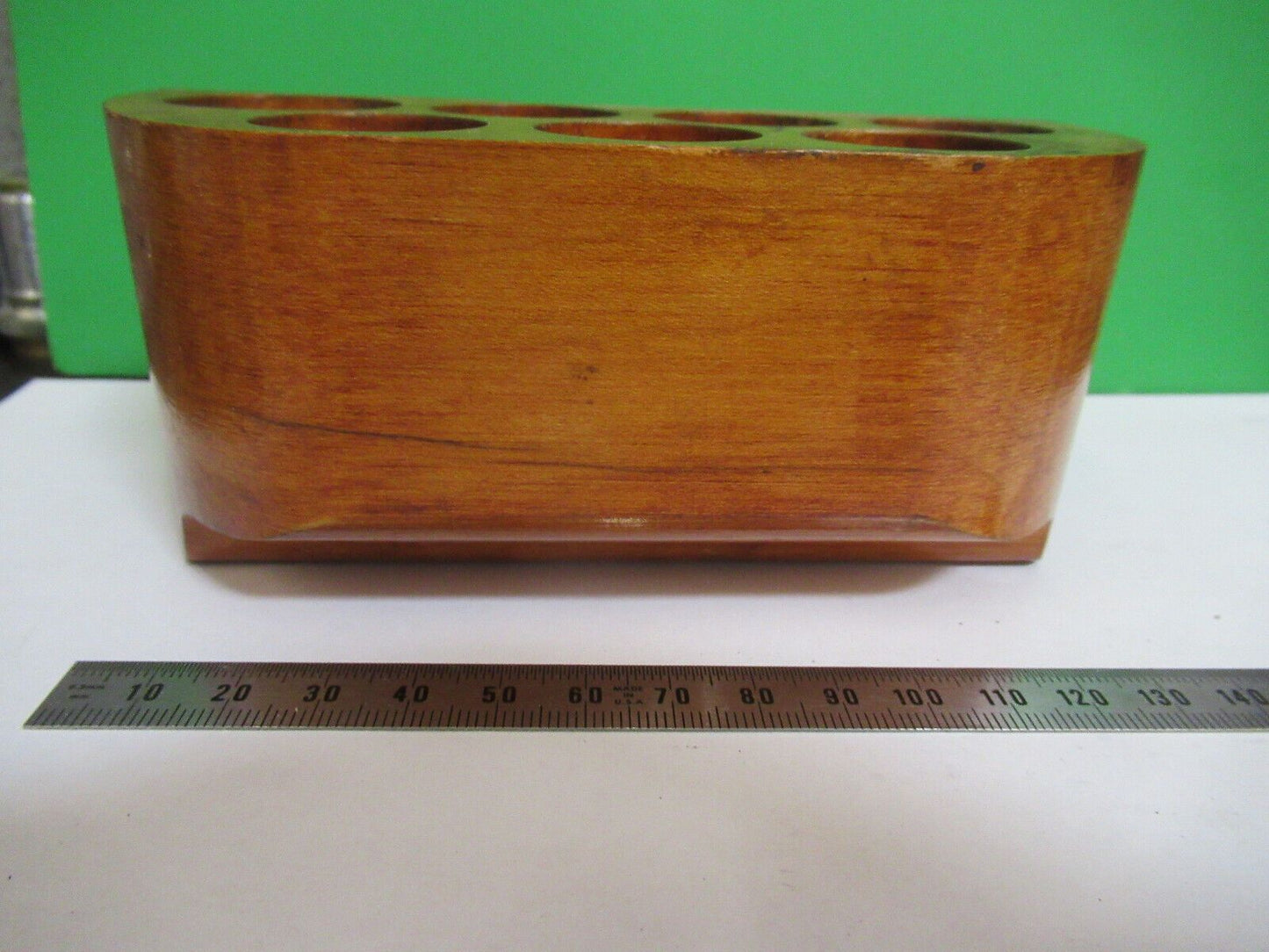 SPENCER AO WOOD CARVED for CABINET MICROSCOPE PART AS PICTURED &R1-A-13