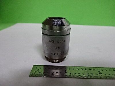 MICROSCOPE PART OBJECTIVE AMERICAN AO 10X PLAN EPI OPTICS AS IS #AE-16