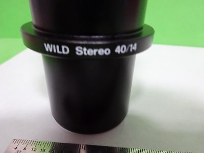 MICROSCOPE PART WILD 304490 SWISS STEREO 40/14 ADAPTER OPTICS AS IS BIN#Y2-03