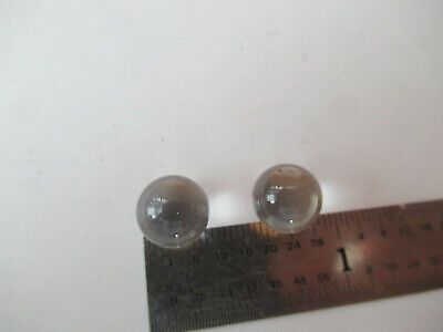 OPTICAL LOT 2 EA BK7 GLASS SPHERES LENSES LASER PRO OPTICS AS PICTURED #F2-A-129