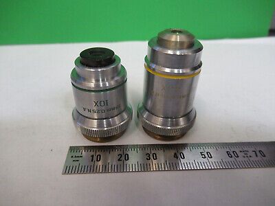 ASSORTED OBJECTIVES LENSES OPTICS LOT MICROSCOPE PART AS PICTURED Z1-A-34