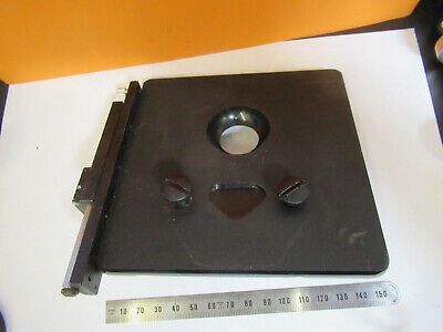 SPENCER AO VINTAGE STAGE TABLE XY ANTIQUE MICROSCOPE PART AS PICTURED &P2-A-78