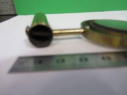 ANTIQUE BRASS HENRY CROUCH LONDON MIRROR MICROSCOPE PART AS PICTURED &G2-A-62