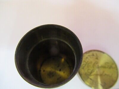 ANTIQUE BRASS HENRY CROUCH LONDON EMPTY OBJECTIVE CANISTER AS PICTURED &Q1-A-07