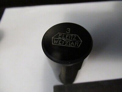 ANTIQUE EMPTY OBJECTIVE CONTAINER ERNST LEITZ 3 MICROSCOPE PART AS PIC &9-A-83