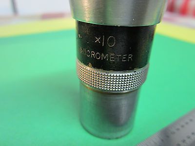 VINTAGE OPTISCHES MIKROSKOP TEIL Okular 10X C BAKER LONDON OPTICS BIN#A4-04