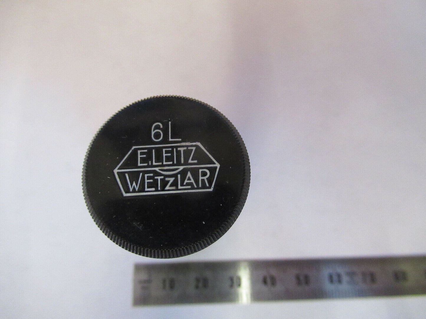 EMPTY CANISTER LEITZ WETZLAR 6L OBJECTIVE MICROSCOPE PART AS PICTURED &Q4-A-05