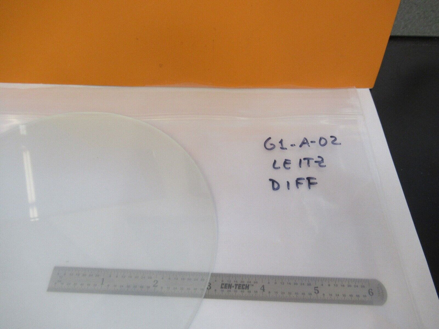 LEITZ GERMANY DIFFUSER GLASS VIEWER OPTICS MICROSCOPE PART AS PICTURED &G1-A-02