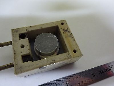 ANTIQUE QUARTZ RADIO CRYSTAL U.S. 1944 MOTOROLA WWII FREQUENCY CONTROL #W7-58