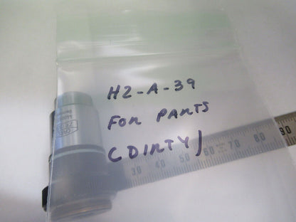 for parts [dirty] CARL ZEISS OBJECTIVE 40X /160 MICROSCOPE AS PICTURED H2-A-39