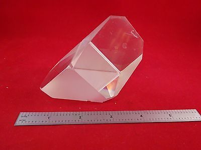 OPTICAL LARGE PRISM [some edge chips] LASER OPTICS AS IS BIN#Q7-C-03