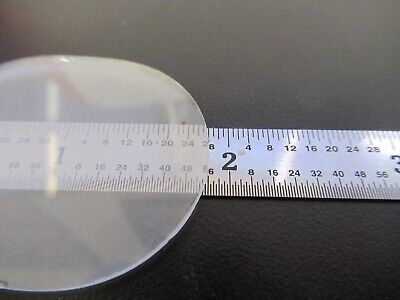 OPTICAL FROSTED GLASS PLATE RACETRACK SHAPE OPTICS AS PICTURED &Q1-A-86