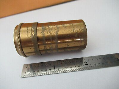 CARL ZEISS JENA "B" EMPTY BRASS OBJECTIVE CAN MICROSCOPE AS PICTURED &F5-A-106