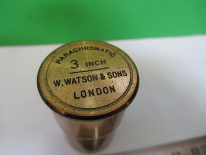 ANTIQUE BRASS WATSON UK 1890s EMPTY CAN MICROSCOPE PART AS PICTURED &R6-A-83