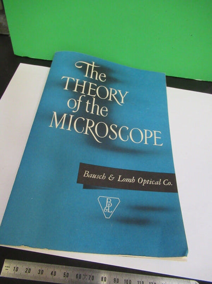 ANTIKES BAUSCH LOMB 1952 Handbuch Theorie MIKROSKOPTEIL WIE ABGEBILDET 7-ft-04