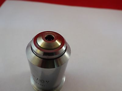 MICROSCOPE PART OBJECTIVE 40X LEITZ GERMANY OPTICS AS IS BIN#R2-C-11