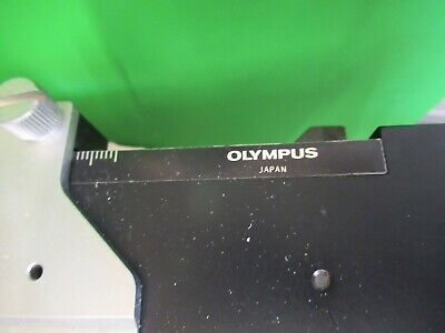 OLYMPUS JAPAN STAGE TABLE MICROMETER MICROSCOPE PART OPTICS AS PICTURED &58-B-18