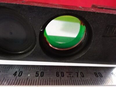 LOT 2 EA GREEN FILTER SLIDES NIKON JAPAN MICROSCOPE PART OPTICS AS IS &95-28